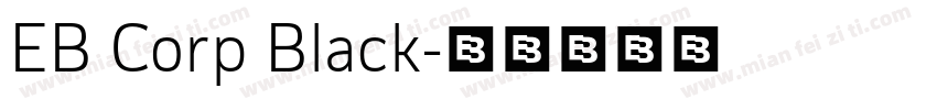 EB Corp Black字体转换